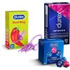 Durex Play Little Devil e Play Intense Vibration, Vibratori, Anelli Stimolanti per lui e per lei, 2 Pezzi + dadi dell'amore Durex 2024