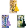 Fugytven 3 confezioni di segnalibri in metallo cavo con nappe, con motivi di dipinti a olio di Monet e Van Gogh - Segnalibri unisex per adulti/adolescenti, regalo perfetto per gli amanti dell'arte e dei libri