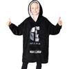 Get Trend The Mandalorian Felpe con Cappuccio per Ragazzi Felpa Coperta di Pile Oversized di Baby Yoda (Nero)