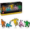 LEGO ART Keith Haring - Figure danzanti 31216 | Set per adulti, colorata opera d'arte fai da te, decorazione per la casa o l'ufficio, idea regalo creativa, 1773 pezzi