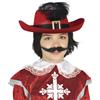 FIESTAS GUIRCA Cappello Moschettiere Rosso per Bambini