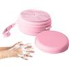 Qfdiwr Spazzola Per La Pulizia Del Corpo Con Dispenser Di Sapone 8.5cm Scrubber Silicone Corpos Per Sapone Solido, Spazzola Doccia Portatile E Detergente, Luffa In Silicone Per La Doccia, Per Hotel, U