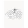 Westwing Collection Lampada da soffitto a sfera in vetro Bubbles Chrome