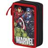 Marvel Avengers Group-Astuccio con Matite Triplo, Multicolore, 14 x 21 cm