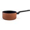 H&H Alessandro Borghese Paprika Casseruola 1 Manico in Alluminio Antiaderente, 20cm