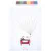 Fdit1 Libro degli Ospiti dell'impronta Digitale Albero dell'impronta Digitale Tela Libro degli Ospiti dell'impronta Digitale Fai-da-Te Creativo per la Festa di Compleanno di Nozze(#1)
