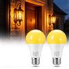 Bonlux Lampadina LED E27 Edison Ambra per Esterno, Luce Calda 2000K, 9W Equivalente da 60W, Non Dimmerabile, Lampada E27 per Terrazza Cortile Giardino Terrazzo Camera da Letto, 2 Pezzi