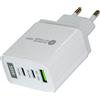 VS Caricatore Rapido USB C Carica Batterie Cellulare 3 Porto Presa Multiplo Spina USB 58W Caricabatterie PD & QC Carica Cellulare per iPhone 14 Pro Max/13/12/11/Xs/Xr/X/8, Samsung, iPad, Google