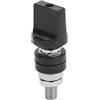 NDNCZDHC 100A 4mm Banana Jack Binding Post M10 Filo Terminale Connettore per strumenti elettronici, 50019 (4) (Black)