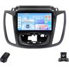Generico Autoradio per Ford Kuga 2 Escape 3 2012-2019 Android 13 Autoradio Touchscreen 5G WiFi/Wireless CarPlay/Android Auto/GPS/SWC/Bluetooth 5.0/FM/RDS/DSP/Telecamera Posteriore/ADAS DVR(NF-3)