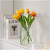 Puransen Vaso per fiori, vaso per fiori in acrilico trasparente, un libro sui fiori, decorazione unica per casa, camera da letto, ufficio (trasparente - B)