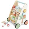 WOOD 'N' PLAY Carrellino Primi Passi con Attività Educative e Giochi Interattivi
