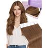 Fshine Extension Adesive Capelli Veri Rame Tape In Hair Extensions Marrone Rosso Extension Capelli Veri Biadesivo Remy 30 cm 30 g 20 pcs Biadesive Umani Lisci Matrimonio 330