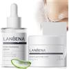 LANBENA Kit 3 in 1 per rimuovere punti neri, fasce per pori nasali da 30 g + siero per pori da 30 ml + strisce di carta, maschera per rimuovere punti neri dal naso, minimizzatore
