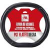 +PWR Car Parts PGT FlatFit Nera Coprivolante per Peugeot. Design Specifico per Volanti a Base Piatta. Similpelle Nera Microforata. Antiscivolo, Ergonomica e Morbida al Tatto. 36,5 x 33,5 cm