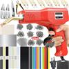 VCTSELITY Saldatore in plastica 220 W, migliorato 2 in 1, set di saldatori in plastica, set di 1000 pistole per saldatura con pinzatrice a caldo con 100 barre di saldatura