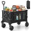 Carrello Pieghevole Resistente Con Ruote, Carrello Fuoristrada per Giardinaggio,