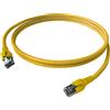 EasyLan Cavo patch EasyLan FlexBoot Cat.6A, S/FTP, giallo, 1,5 m