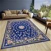 Hanse Home Nour Design - Tappeto orientale, motivo floreale orientale, fondo antiscivolo, tessuto di alta qualità, per soggiorno, camera da letto, sala da pranzo, corridoio, 75 x 150 cm, colore: blu