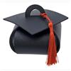 Linea Due Elle Linea Due Tocco Laurea Similpelle Nero 9x9x6 cm - Cappello Laurea Decorativo per Bomboniere e Confetti Cf 12 Pz