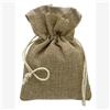 Linea Due Elle Sacchetto Juta Piccolo 10x15 cm Portaconfetti - Bomboniere e Cerimonie Cf 12 Pz