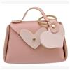 Linea Due Elle Linea Due Tocco Borsetta Similpelle con Portachiave Cuore Colore Rosa - Elegante Idea Bomboniera e Portaconfetti Cf 12 Pz