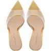 Ulalaza Sandali chiari in PVC femminile trasparente stiletto sexy tacchi a fiocrro di rinestone a punta aperta caviglia alla caviglia a spillo a spillo scintillanti sposa abbigliamento da sposa sandali