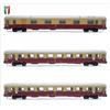 PIRATA PI6193 Set 3 carrozze GranConfort IC Lemano livrea TEE FS Scala N 1/160