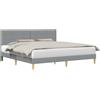 vidaXL Struttura del letto Grigio Chiaro 180 x 200 cm Tessuto