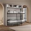 LIBEROSHOPPING.eu - LA TUA CASA IN UN CLIK Letto a castello NABOR a scomparsa con mobili Bianco Frassino (Composizione L)