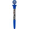 CARTOON Penna Multifunzione con Timbro e Bolle di Sapone 18,5 cm Penna a Sfera Blu per Bambini Gadget Scuola Divertente Idea Regalo Premi Festa e Compleanno (Avengers)