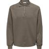ONLY & SONS Onstrevor Reg LS Polo Noos, Marrone, XXL Uomo