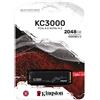 Kingston Technology 2048G KC3000 SSD M.2 2,48TB 2280 NVME PCIE 4.0 GEN4X4 R/W 7000/7000 MB/S