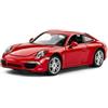 CMJ Porsche 911 Modellino auto in scala 1:24 - Rosso | Edizione fedele al dettaglio da collezione | Prodotto con licenza ufficiale