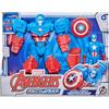 Marvel Hasbro Marvel Avengers Mech Strike - Super Hero da 20 cm, action figure di Captain America Ultimate Mech Suit, per bambini dai 4 anni in su