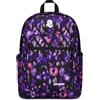 Invicta Jelek Zaino Scuola Media Ragazza, Scuola Elementare, Scomparto PC, Tasca Borraccia, viola nero