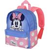 CARTOON Zaino borsa per la scuola asilo nido materna 27 cm zainetto con tasca frontale per bambini (Minnie)