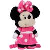 CARTOON Zainetto peluche Bambina Disney mini zaino 28×18×11 cm con spallacci regolabili morbido 3D leggero soffice iea regalo (Minnie)