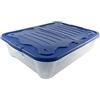 House&Style Vulcano Box Storage Duo Scatola di immagazzinaggio LG Blu 80 x 60 x