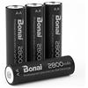 BONAI Pile Ricaricabili AA 2800mAh Confezione da 4 Batterie Stilo Ni-MH ad Alta Capacità Pre-caricate e Pronte all'Uso per Mouse Wireless Tastiere Telecomandi e Piccoli Elettrodomestici