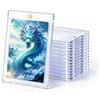 Wigearss 10 Pezzi 35PT Carte Cornici Acriliche Magnetiche Trasparente Protezione UV Custodie per Carte Magic, MTG, Sport, Baseball