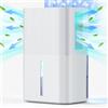 MaidellAir Deumidificatore da 2,7L per la casa, deumidificatore elettrico per la camera da letto, silenzioso e con comandi touch, deumidificatore per il bagno(bianco1100 ml/24 h)
