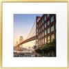 Frametory, Cornice portafoto in Metallo Instagram, 30,5 x 30,5 cm, in Alluminio, con Tappetino Color Avorio per Foto e Vero Vetro (Oro)