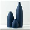 Mdaolv Set di vasi blu opaco blu navy decorazione costiera vasi per cucina isola soggiorno ufficio tavolo camino mantello decorazioni e mensola bagno decorazione centrotavola decorazioni da tavolo in