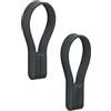 ZONE DENMARK Denmark Loop Magnet-Cinghia per Asciugamani, 9 cm, 2 Pezzi, Colore: Nero, Silicone, 1 cm