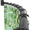 PrettyHome Bastone da doccia regolabile curvo in alluminio e metallo estensibile da 38 a 72 cm, design telescopico squisito personalizzabile per il bagno, cromato nero