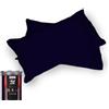 Happidea - Set 2 Federe, 100% Cotone, Tinta Unita, 18 Colori, 2 Volani, Made in Italy, 52x82Cm, Pack Barattolo Riutilizzabile, Blu Marine