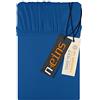 npluseins Lenzuolo con angoli in jersey 100% cotone, ca. 80-90 x 190 cm, blu royal