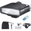 Godox Lux Junior Retrò Camera Flash Speedlite Speedlight GN12 6000K±200K Focale 28mm con Quadrante Funzione