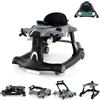 LIFEZEAL Baby walker pieghevole con velocità regolabile auto 6 in 1 con 3